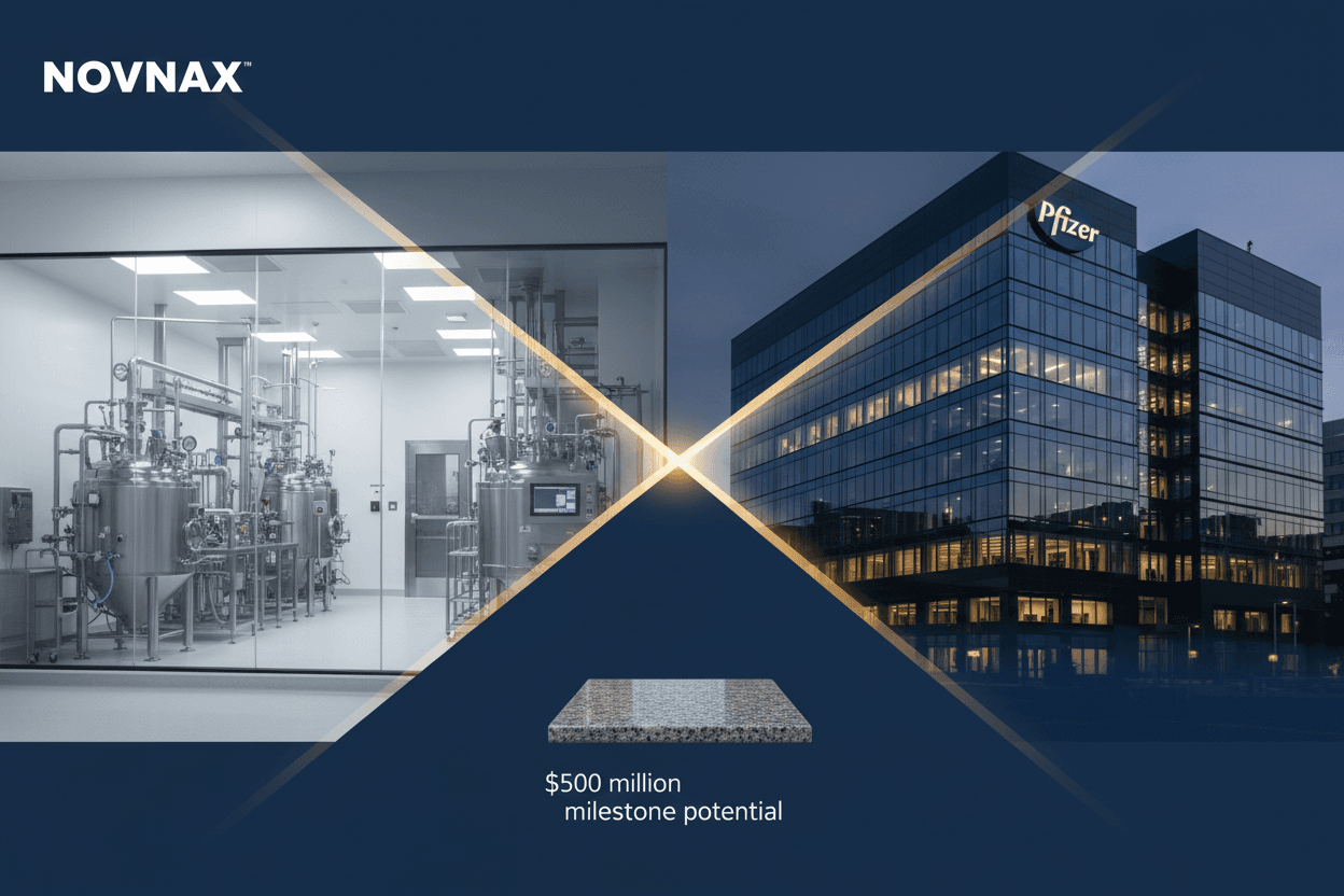 Novavax schließt 500 Millionen Dollar-Partnerschaft mit Pfizer ab